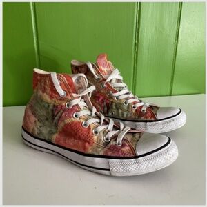 Converse Mens 7.5 / Womens 9.5 All Star Chuck Taylor Hi Grapefruit Print Sneaker